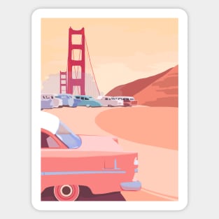 Vintage Golden Gate Bridge Sticker